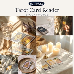 Tarot-Leser Foto Tarot Geschäft Wahrsagerin Foto Bündel Tarot-Leser Tarot Deck Tarot-Kartenleser Ästhetisch Foto