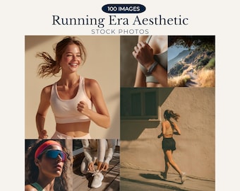 Laufende Era Ästhetische Stock Fotos Laufende Mädchen Neutral Workout Fotos Aktiver Lebensstil Fotos Ästhetische Fitness Gesunder Lebensstil