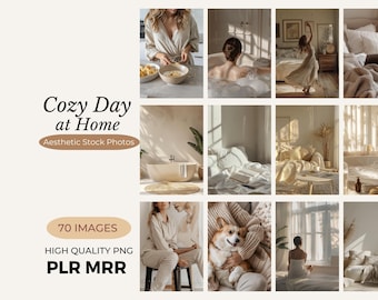 Cozy at Home Girl Beige Neutral Aesthetic Stock Photos Instagram Reel Cover Photos Minimalist Home Neutral Beige Aesthetic Photos PLR MRR