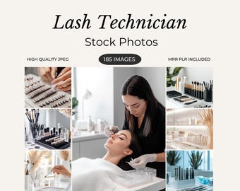 Lash Technician Stock Photos Lash Tech Branding Kit Eyelash Extensions Technician Social Media Photos Eyelash Extension Esthetician MRR