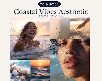 Coastal Girl Vibes Aesthetic Stock Photos Summer Beach Stock Photos Tropical Stock Photos  Instagram Reels Cover Faceless Marketing PLR MRR