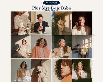 Plus Size Boss Babe Stock Photos Girl Boss Aesthetic Stock Photo Faceless Boss Babe Lifestyle for Instagram Reels Faceless Marketing