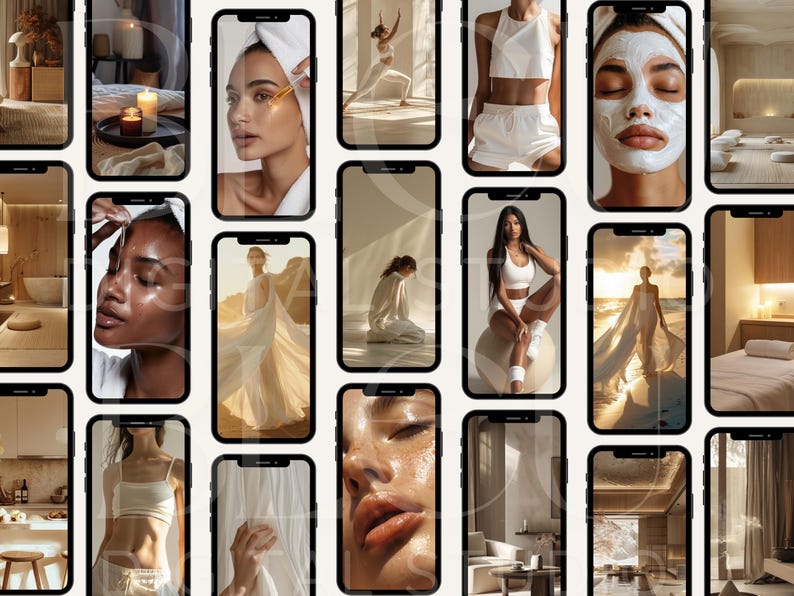 Neutral Wellness Aesthetic Stock Photos Health Self-Care Lifestyle Wellness Aesthetic Stock Photos Wellness Coach Instagram Photos Reels