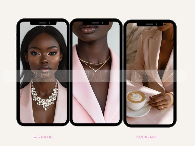 Melanin Girl Boss Soft Pink Aesthetic Stock Photos Faceless Instagram ...