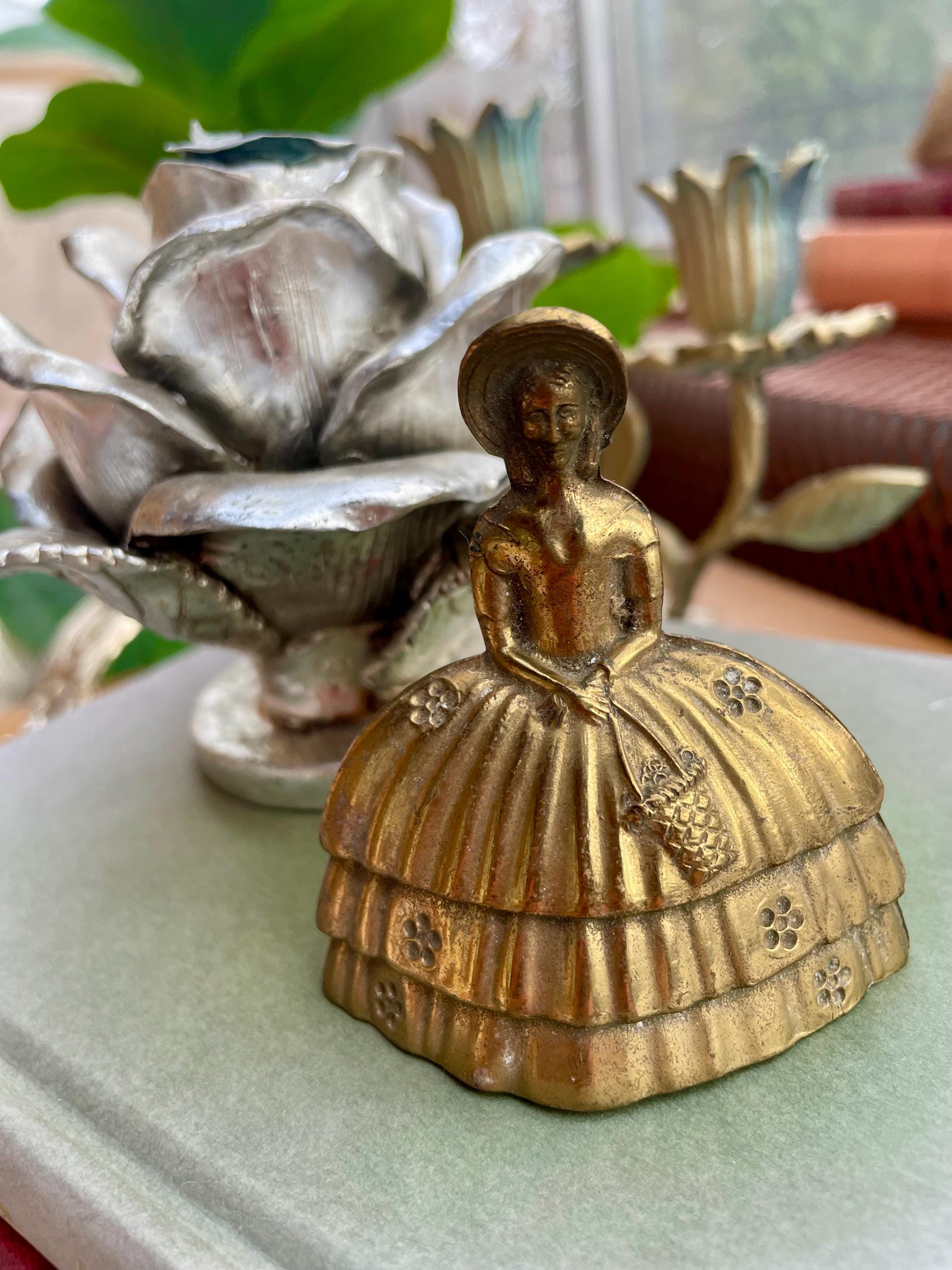 Grelot Ancien En Laiton - Cloche Décorative Inde - Objet Art Populaire Authentique