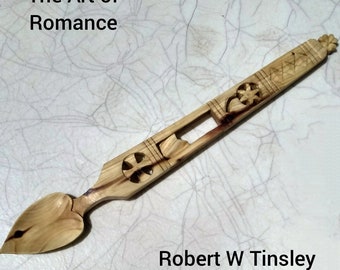 Welsh Lovespoon hand carved wooden spoon wedding anniversary or birthday gift traditional style spoon Wales tradition