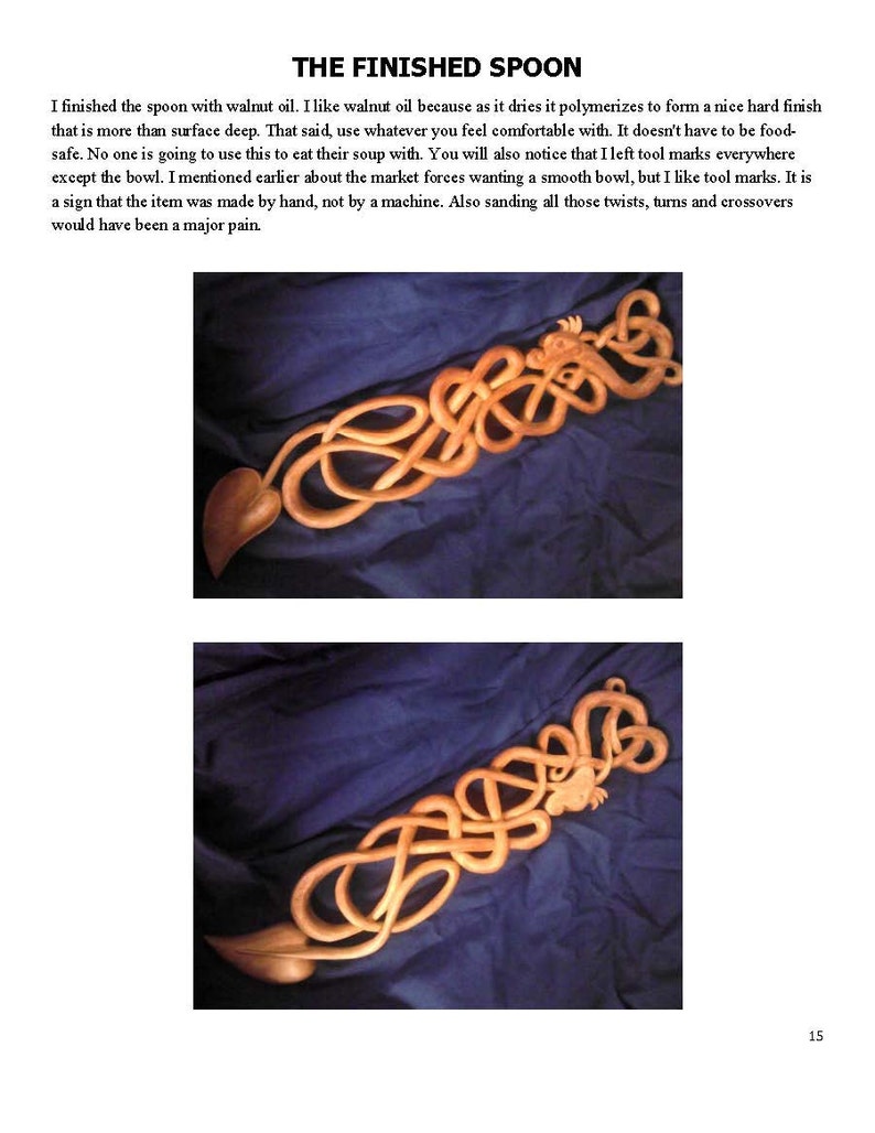 Carving the Celtic Dragon Spoon Tutorial image 4