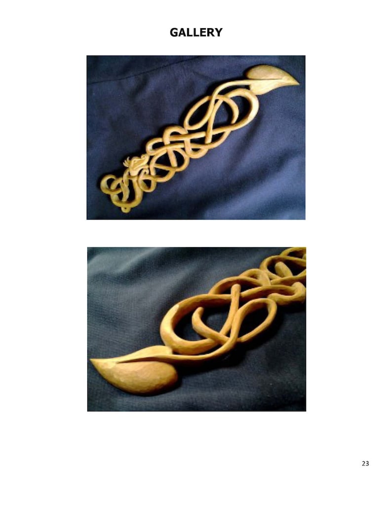 Carving the Celtic Dragon Spoon Tutorial image 5