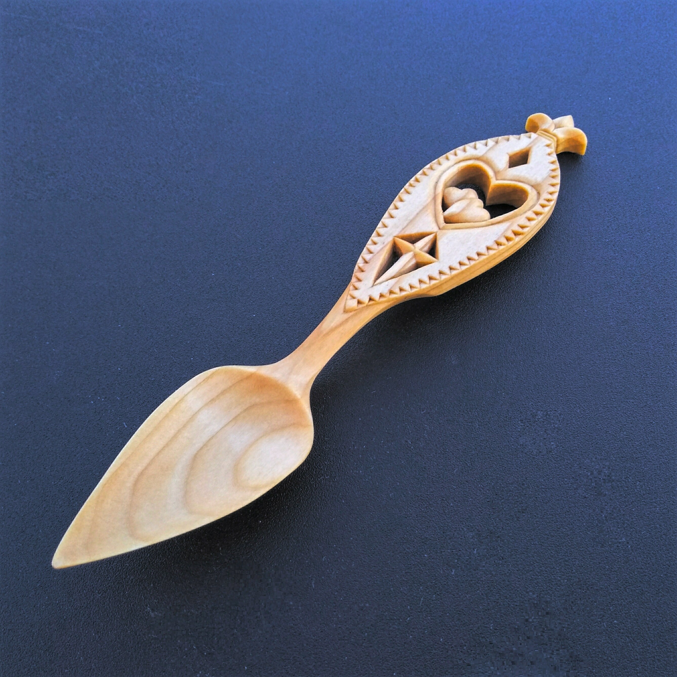 Celtic Lovespoon Hand Carved Wood Spoon Love's Embrace Etsy
