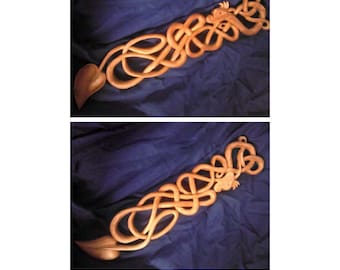 Carving the Celtic Dragon Spoon Tutorial