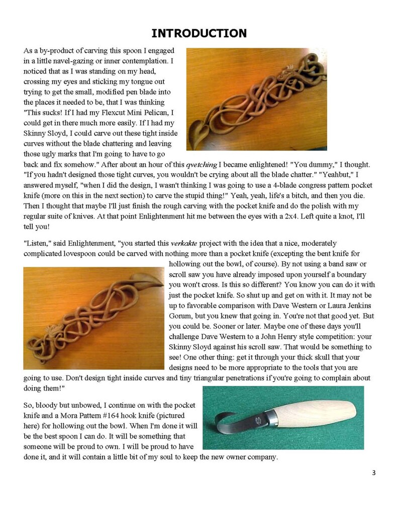 Carving the Celtic Dragon Spoon Tutorial image 2