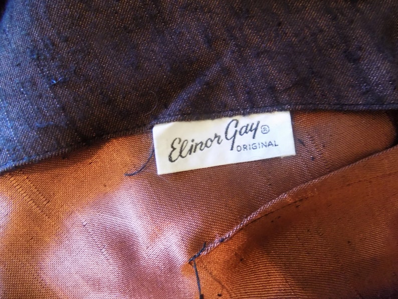 Vintage 40s 50s Brown Flecked Tailored Suit Elinor Gay Original B38 Pencil Skirt W27
