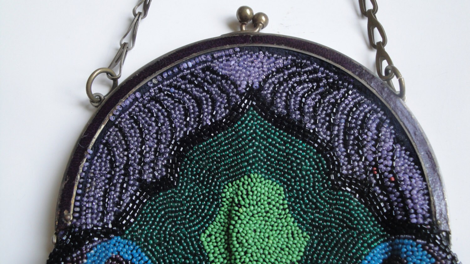 Fab Antique Art Deco Beaded Purse Bag Sterling Front Frame 1920s - Etsy