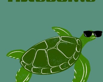 Schildkrötenhaft Super Digital Druck