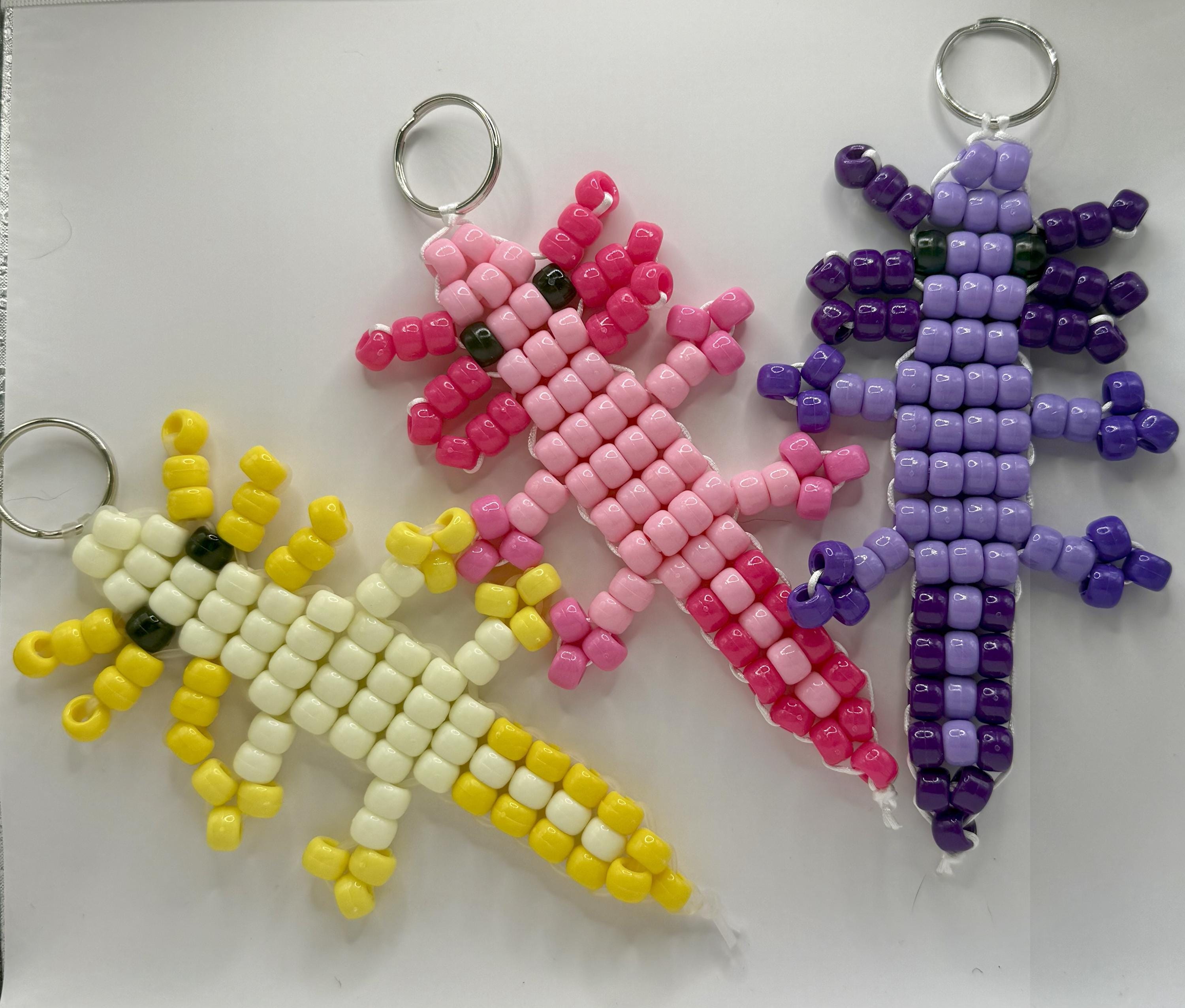 Beaded Axolotl Keychain - Etsy