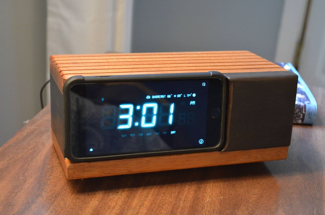 Iphone Classic Flip Number Clock Radio Plans Etsy Canada