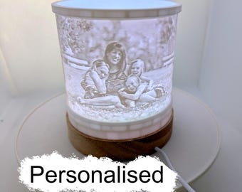 Personalized Mother's Day LED Lamp: Custom 3D Photo Night Light