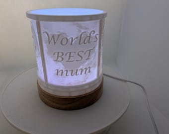 Personalized LED Bedside Lamp: Custom 3D Printed Photo Night Light