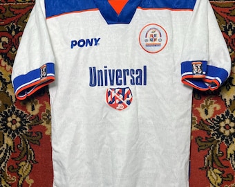 Vintage Luton Town FC Football Shirt Pony Universal USA Size S