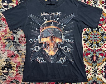 Megadeth T Shirt 1997 Cryptic Schriften Shirt 90er Jahre Thrash