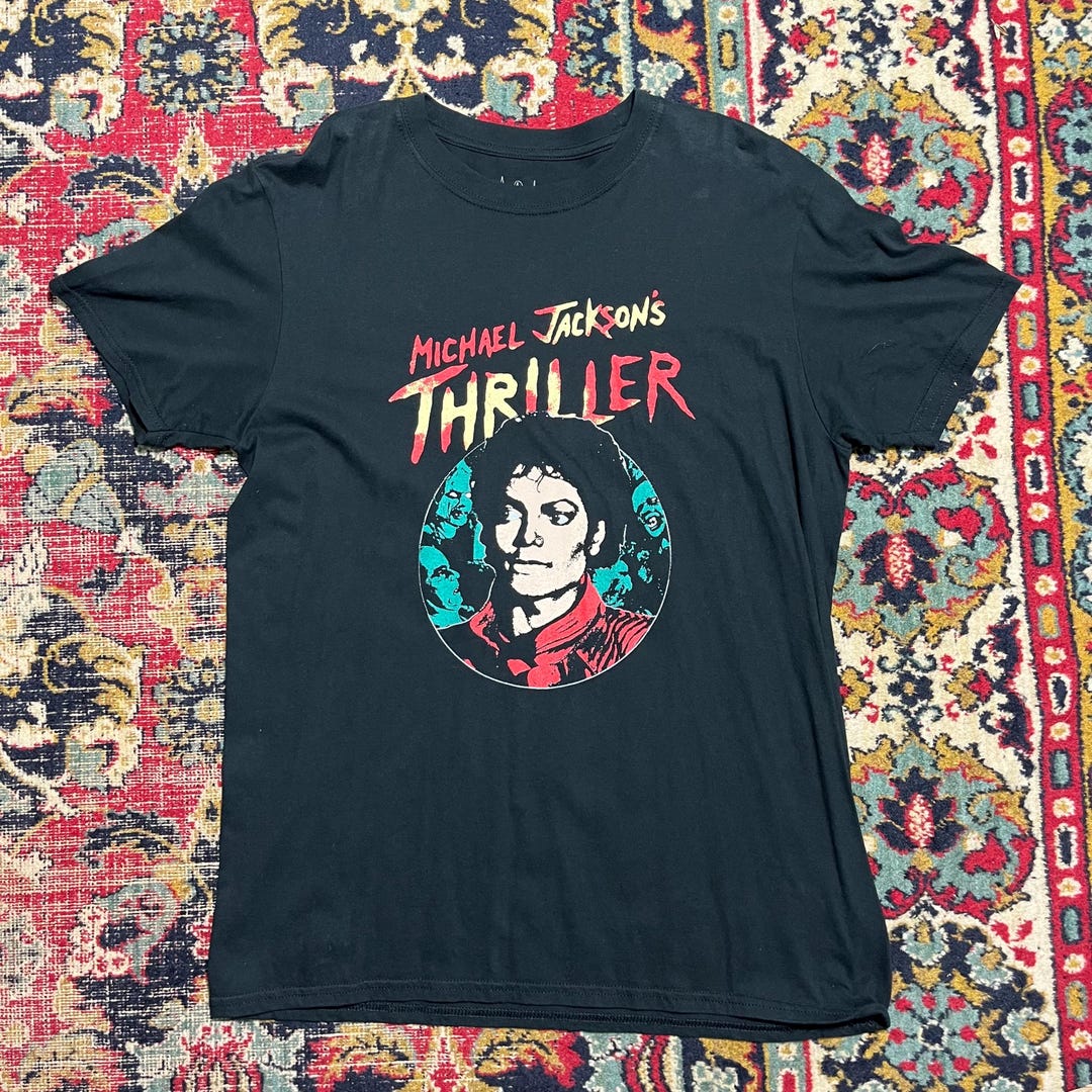 Vintage Michael Jackson Thriller Graphic T-shirt Size M - Etsy