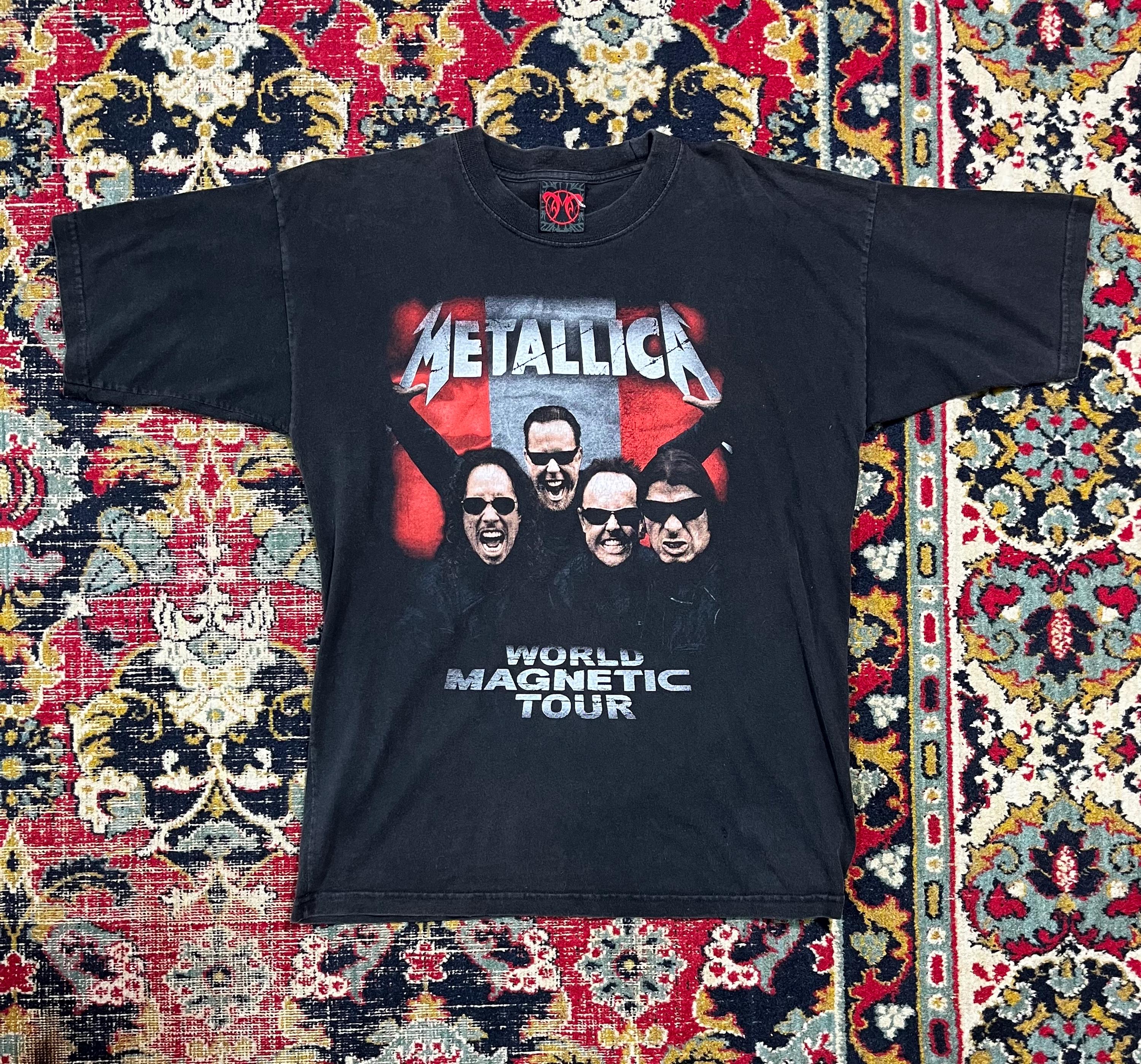 メタリカ ワールド マグネティック ツアー Tシャツ ブラック ヘビー 