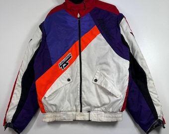 Dainese Vintage Motorcycle Jacket Evolution 5 Multicolor Made in Italy Size 52
