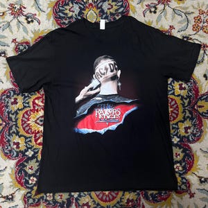 Vintage AC/DC Back in Black Razors Edge Music Tour T-Shirt Size L