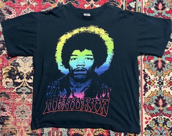 Jimi Hendrix Experience Black T-Shirt Vintage Size XL