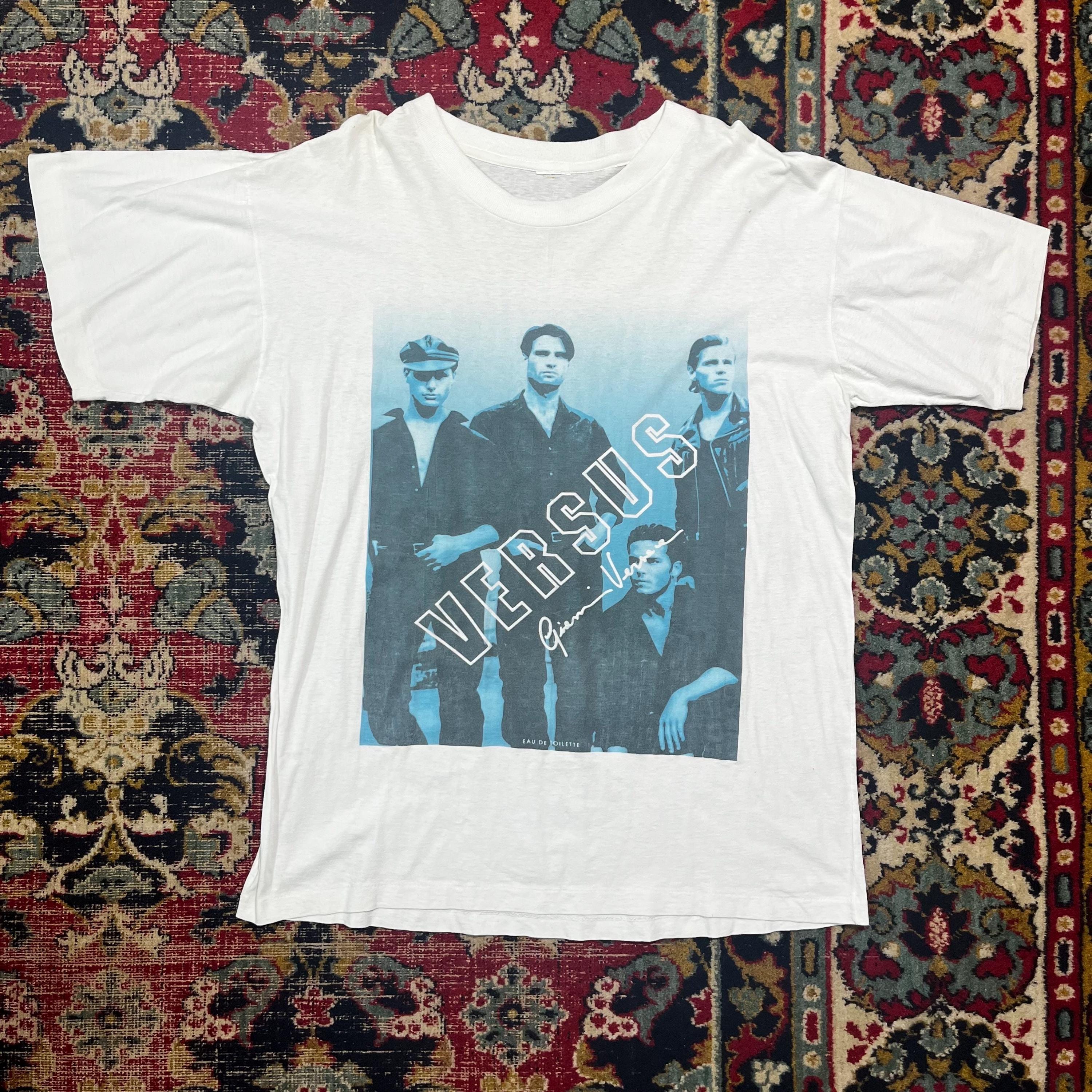 Vintage 90s Gianni Versace Versus Perfume Promo T-shirt Rare White