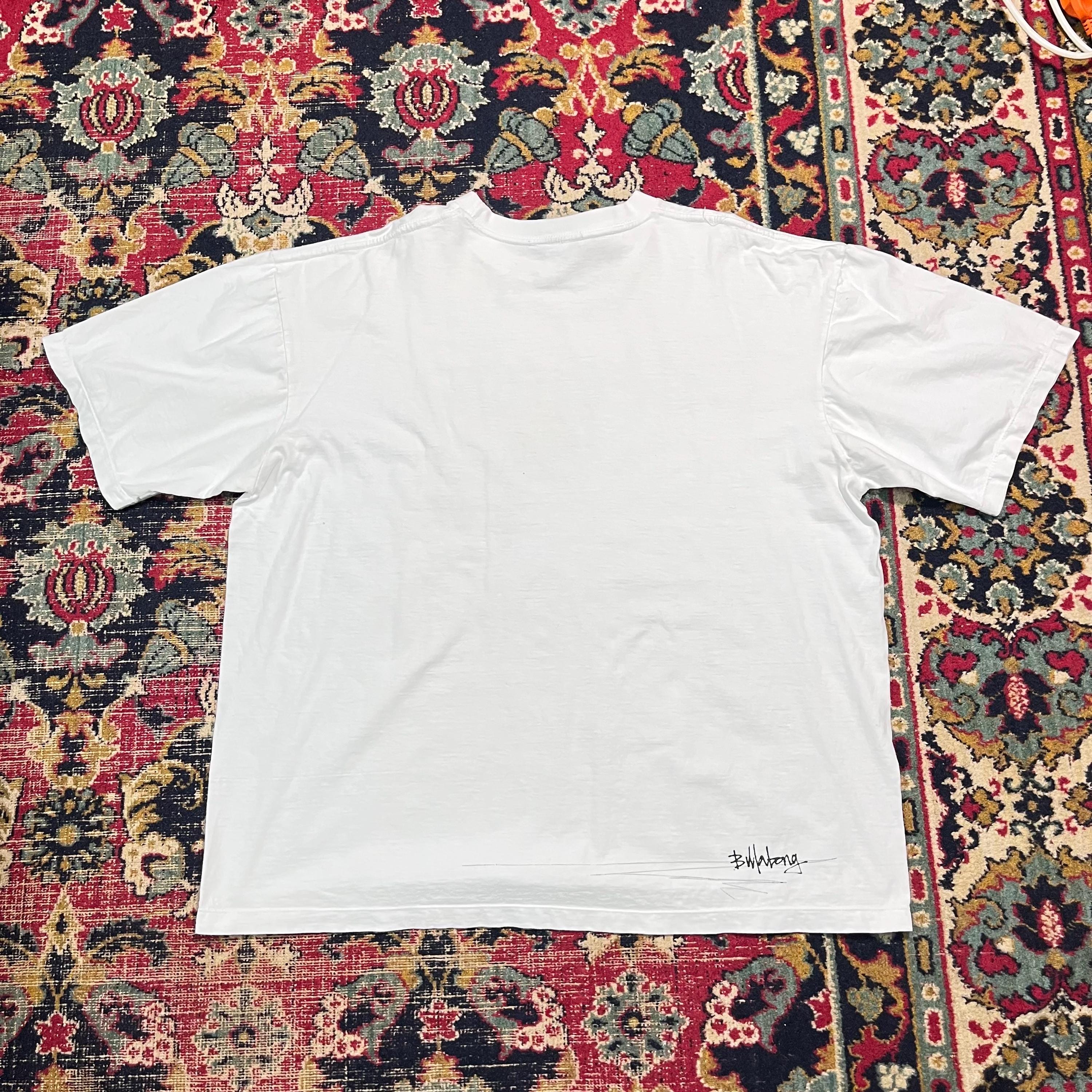 Vintage Y2K Billabong T-shirt White Graffiti Size XXL - Etsy Israel