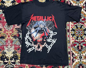 Vintage METALLICA T-shirt SPIDER SKULL T-shirt 1993 / 1994 Heavy