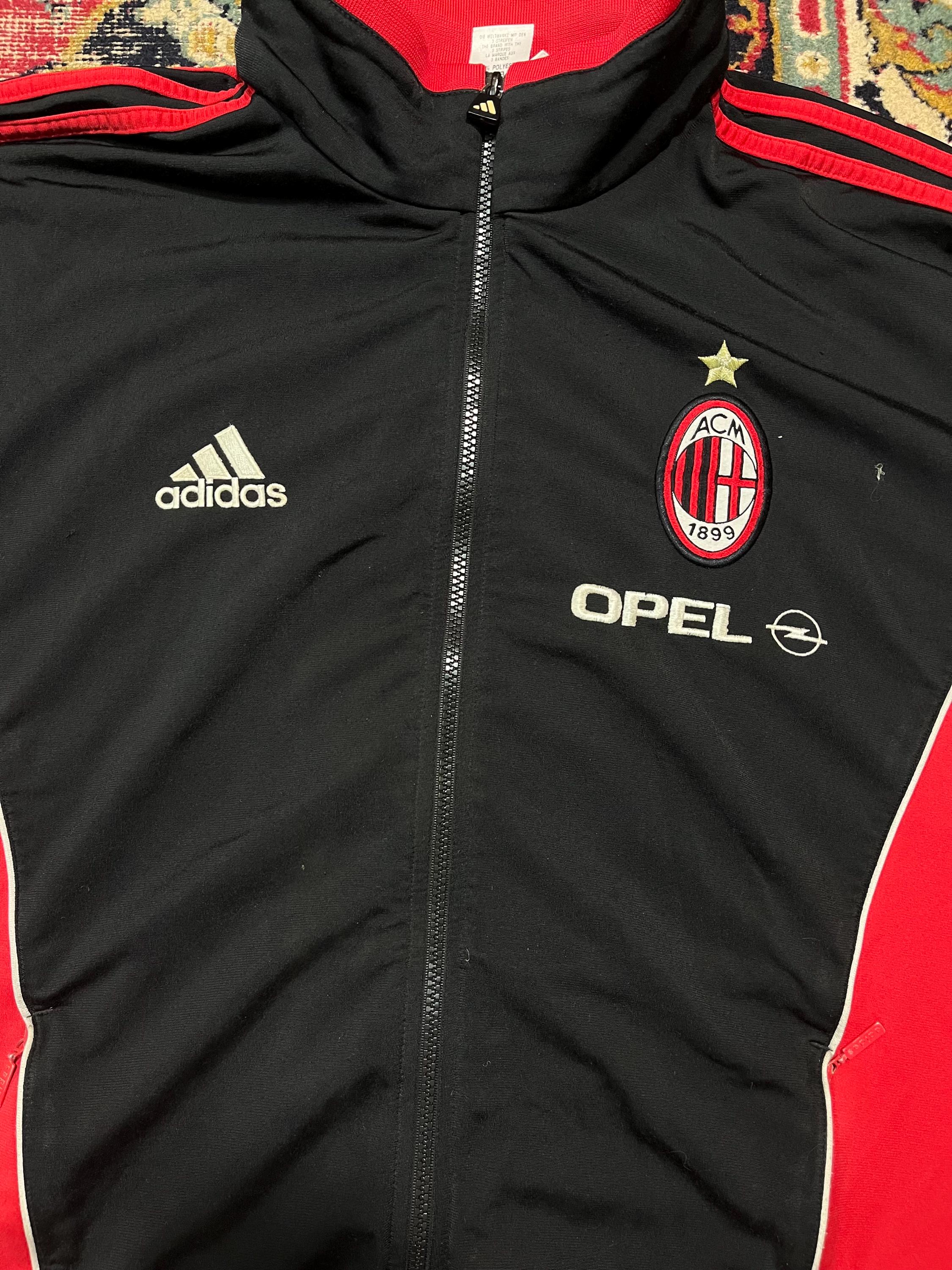 old adidas AC Milan Opel HalfZip Fleece Vintage Adidas AC Milan