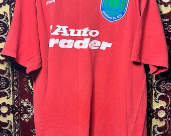 Camiseta de fútbol Mizuno Reading FC 54, color rojo, estilo vintage de los 90, para hombre, talla XL