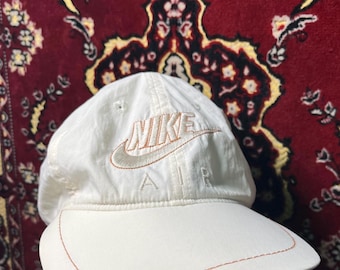 Vintage Nike Air Cap White Strapback One Size
