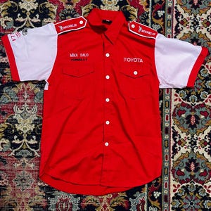 Maglietta vintage TOYOTA Formula F1 Mike Salo Racing taglia L