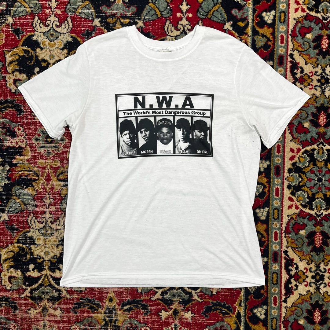 Vintage N.W.A Rap Tee 90s Hip Hop T-shirt Eazy-e Dr. Dre Size L - Etsy
