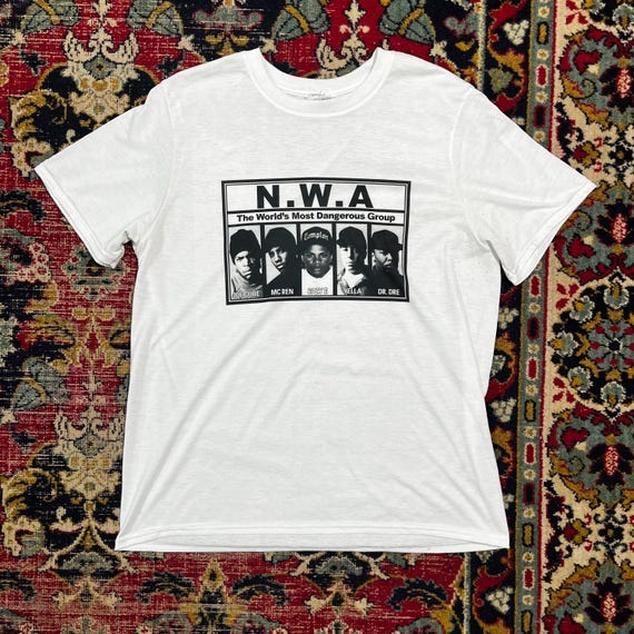 Vintage N.W.A Rap Tee 90s Hip Hop T-shirt Eazy-e Dr. Dre Size L 