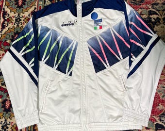 Chaqueta deportiva vintage Diadora de la selección italiana de 1994 (talla M)