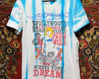 Ed Hardy Tie Dye Graphic Tee Hollywood T-Shirt - Size S