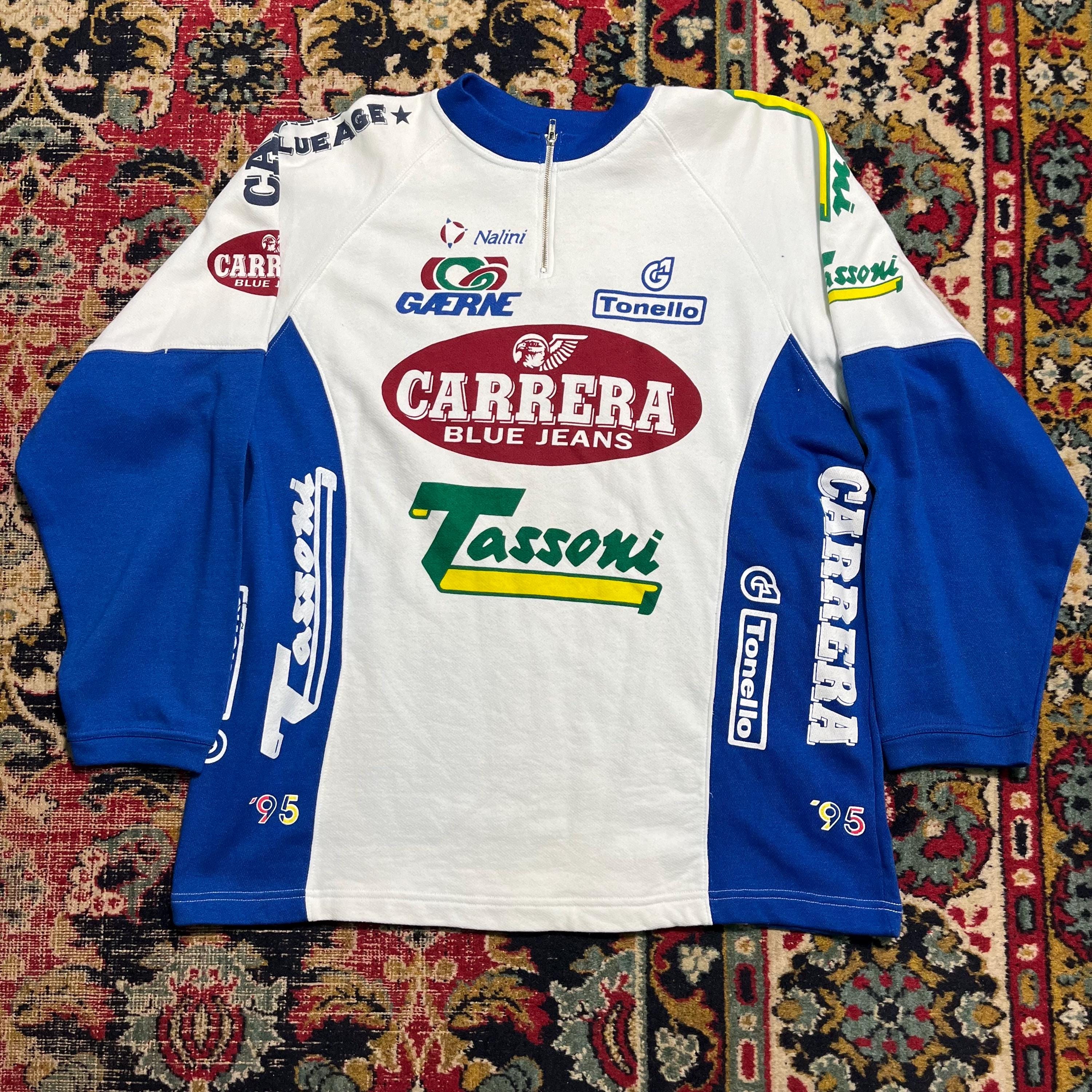 Maillot Nalini vintage Carrera Jeans Tassoni Soda équipe