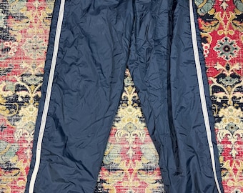 Pantaloni sportivi da riscaldamento Nike Vintage Track Pants blu navy con cerniera laterale, taglia L