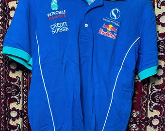 Polo vintage Petronas Sauber F1 Racing Red Bull talla M