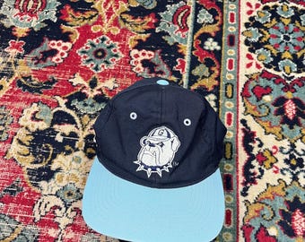 Gorra Snapback de los Georgetown Bulldogs, color azul marino, estilo vintage.