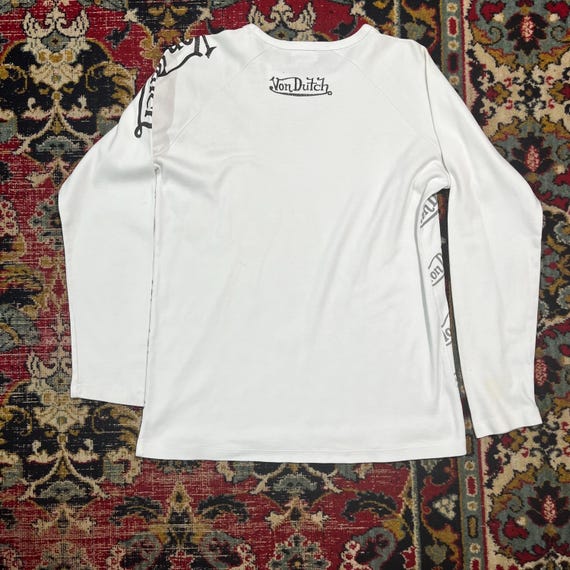 Vintage Von Dutch Longsleeve Motorcycle Graphic Shirt Y2K Biker