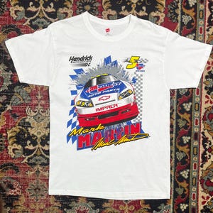 Vintage NASCAR Mark Martin Racing T-Shirt  Size M