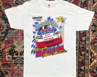Vintage NASCAR Mark Martin Racing T-Shirt  Size M