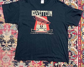 Vtg 1994 Led Zeppelin T-shirt Black M/L 90s Classic Rock Band