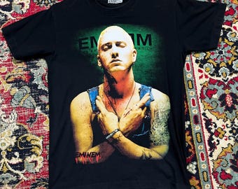 Camiseta vintage de los 90 con el LP de EMINEM The Marshall Mathers, talla M