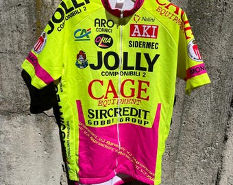 Vintage Nalini Jolly Cycling Jersey Cage Equipment Sirc Credit Size L
